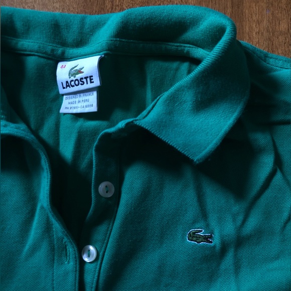 Lacoste Short Sleeve Collared Tee - Picture 3 of 3